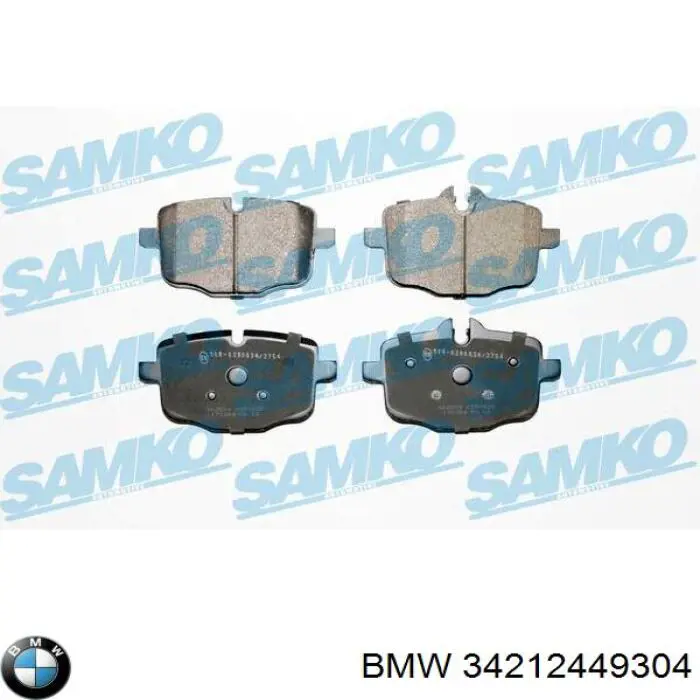 Задние дисковые колодки BMW 34212449304