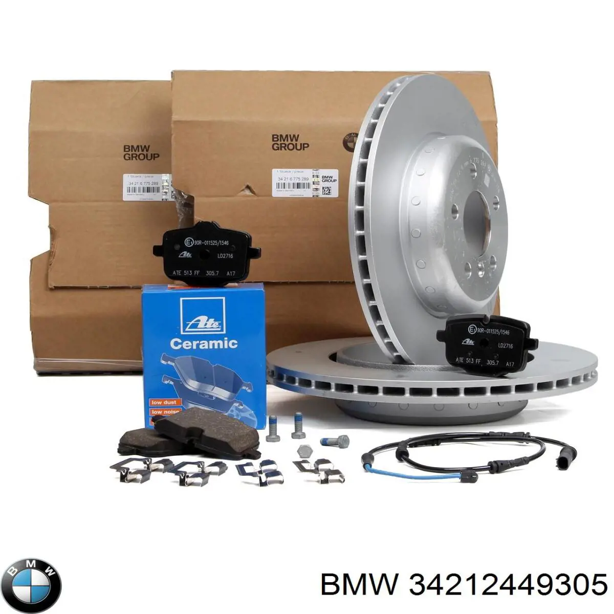 Задние тормозные колодки 34212449305 BMW