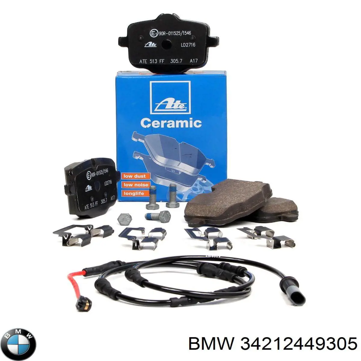 Купить 34212449305 BMW Колодки тормозные задние, дисковые