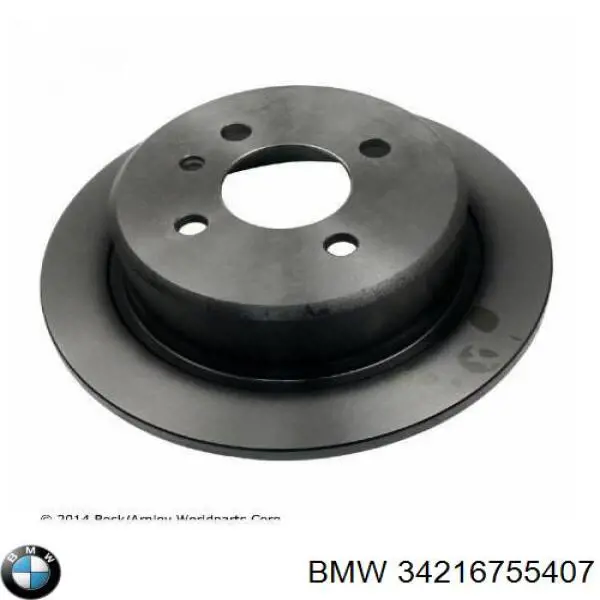 Задний дисковый тормоз BMW 34216755407