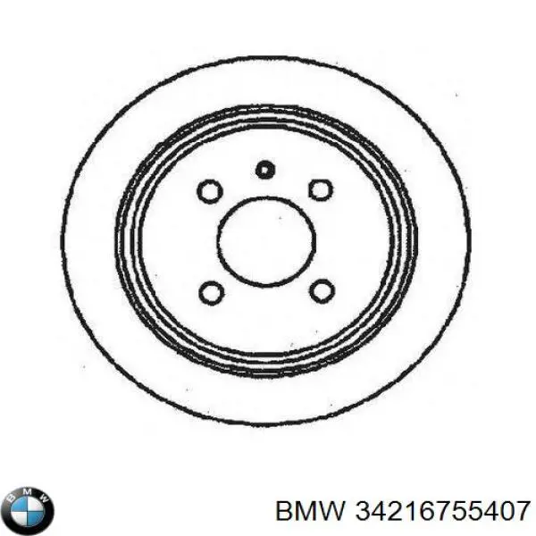 Тормозные диски 34216755407 BMW