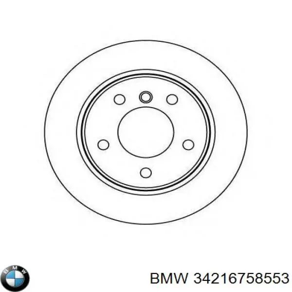 Задний тормозной диск BMW 34216758553 цена, от 31.30 USD