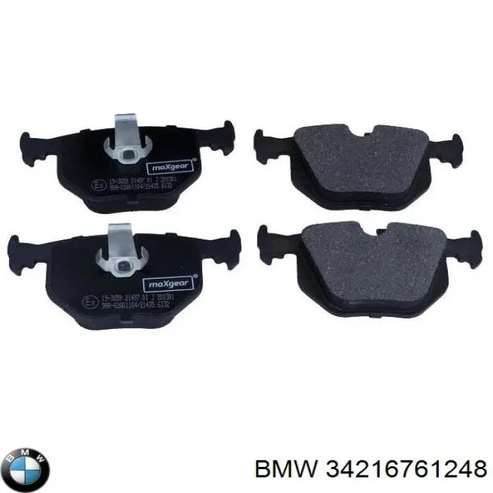 Колодки гальмові задні, дискові 34216761248 BMW