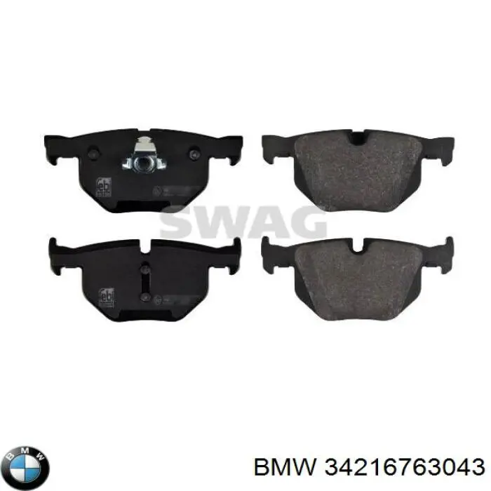 34216763043 BMW Колодки тормозные дисковые комплект