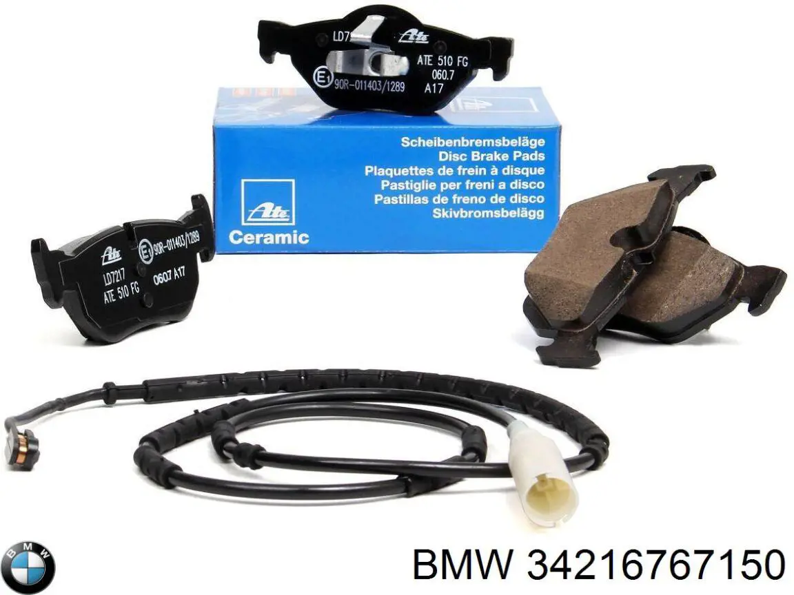 Купить 34216767150 BMW Колодки тормозные задние, дисковые