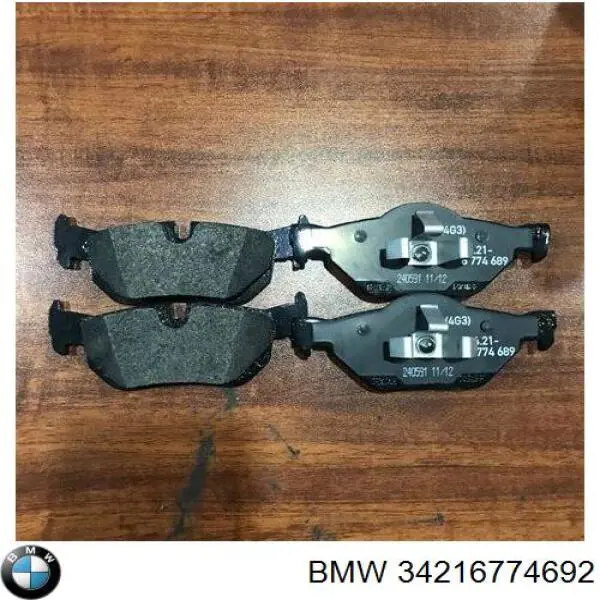 Колодки гальмові задні, дискові 34216774692 BMW