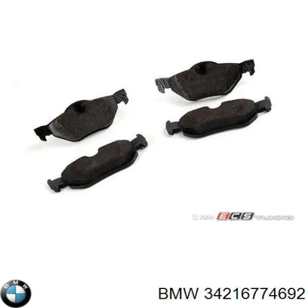 Compre 34216774692 BMW Sapatas do freio traseiras de disco