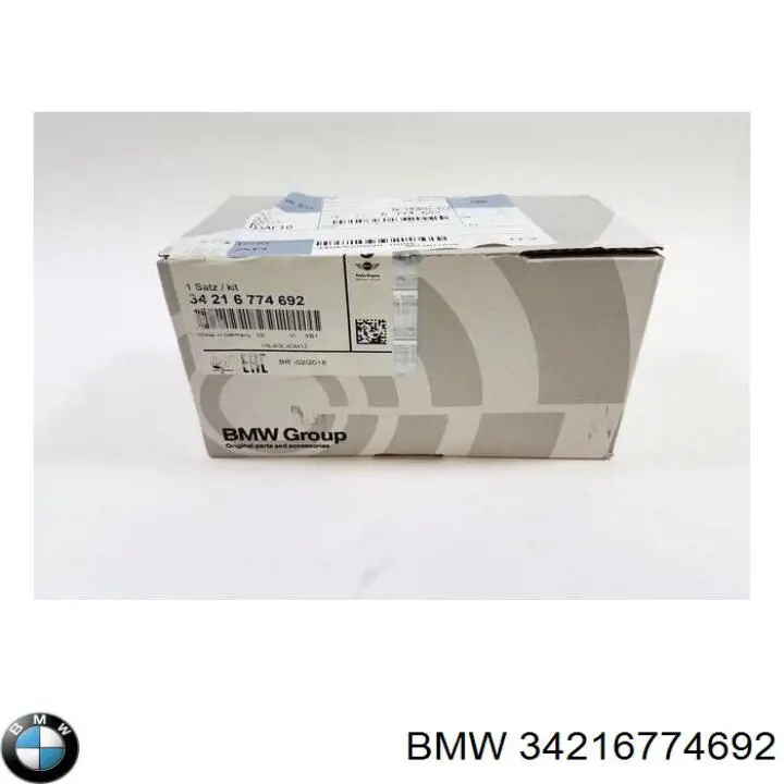 34216774692 BMW Sapatas do freio traseiras de disco