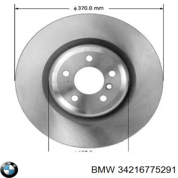 34216775291 BMW диск тормозной задний