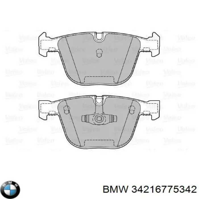 Задние тормозные колодки 34216775342 BMW