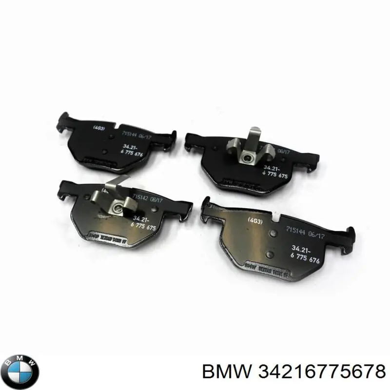 Задние тормозные колодки 34216775678 BMW