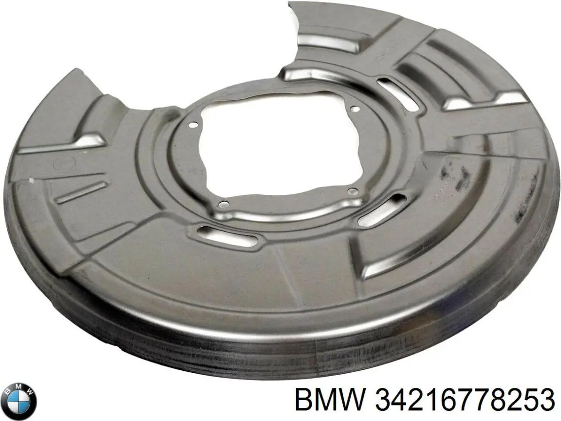 Chapa protectora contra salpicaduras, disco de freno trasero izquierdo 34216778253 BMW