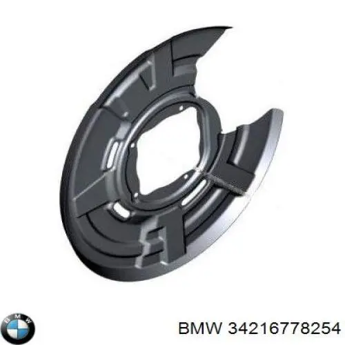 Chapa protectora contra salpicaduras, disco de freno trasero derecho 34216778254 BMW