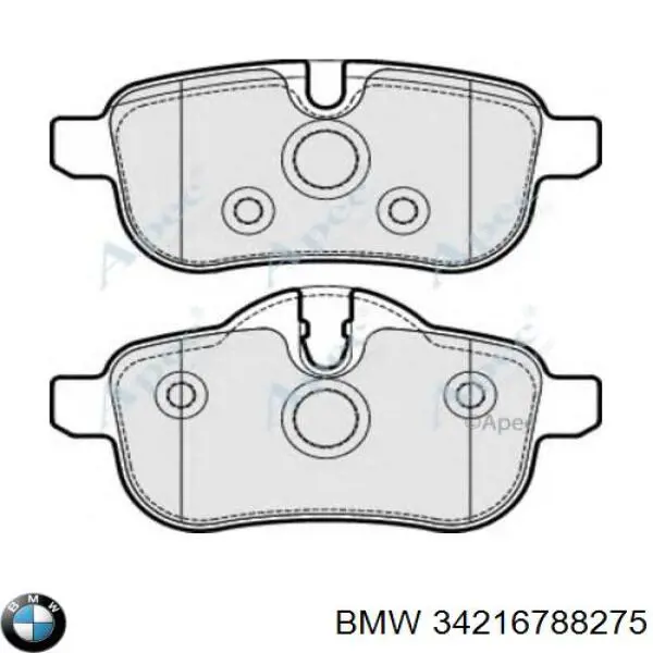 Задние тормозные колодки 34216788275 BMW