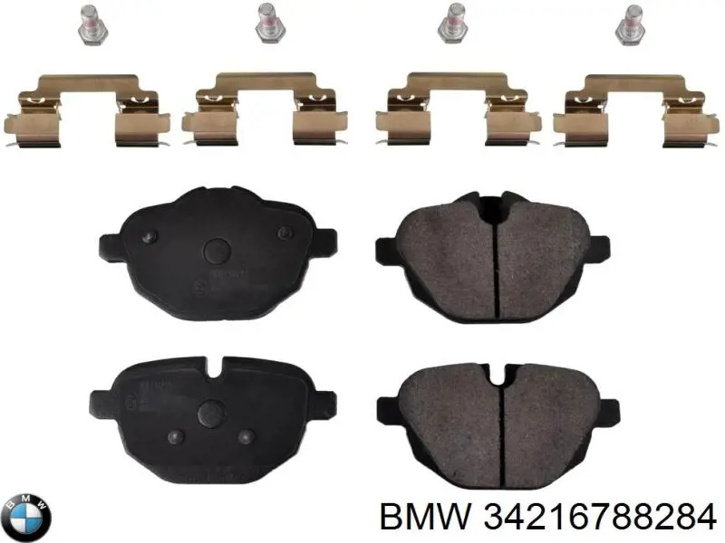 Задние дисковые колодки BMW 34216788284
