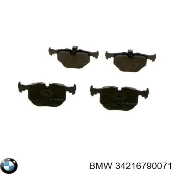 Sapatas do freio traseiras de disco 34216790071 BMW