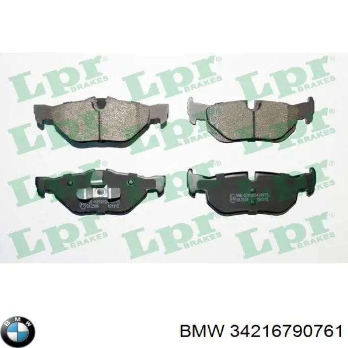 Pastillas de freno traseras 34216790761 BMW