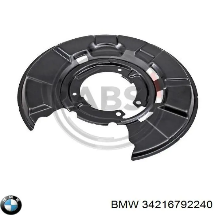 34216792240 BMW proteção do freio de disco dianteiro direito