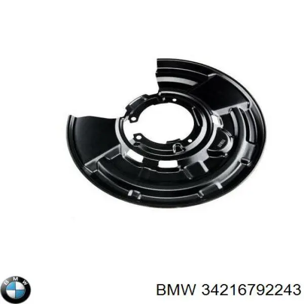 34216792243 BMW proteção esquerda do freio de disco traseiro