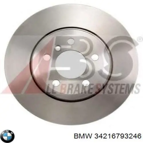 34216793246 BMW диск тормозной задний