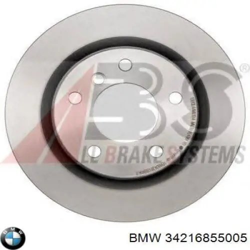 34216855005 BMW диск тормозной задний