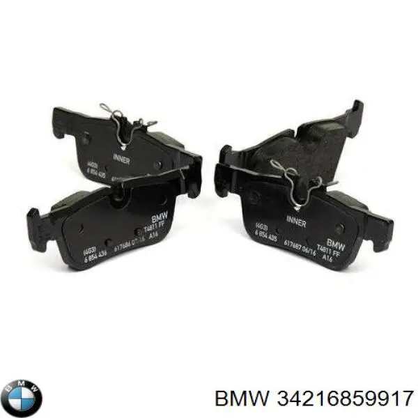 Колодки гальмові задні, дискові 34216859917 BMW/MINI