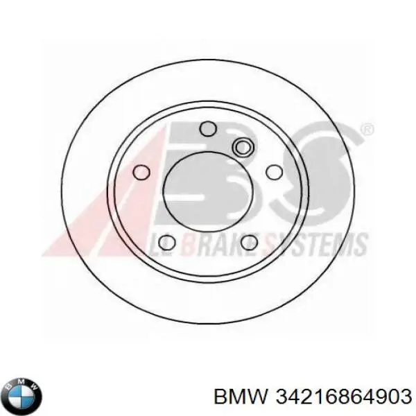 Тормозные диски 34216864903 BMW