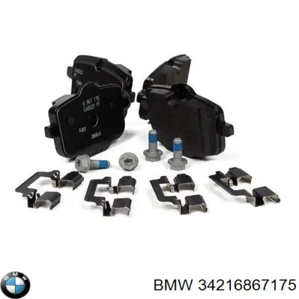 Pastillas de freno traseras 34216867175 BMW