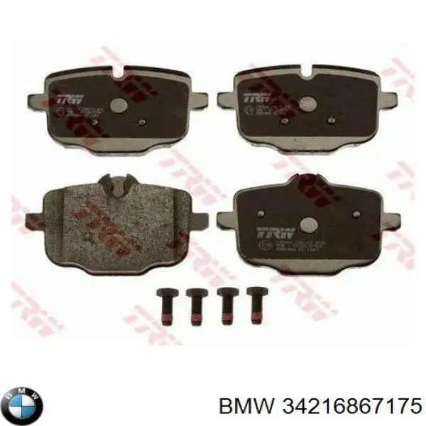 Sapatas do freio traseiras de disco BMW 34216867175 preço, a partir de 85,90 USD