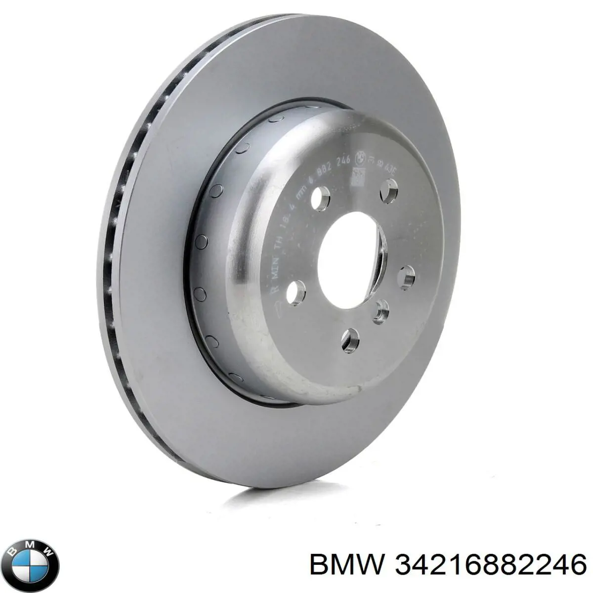 34216882246 BMW диск тормозной задний