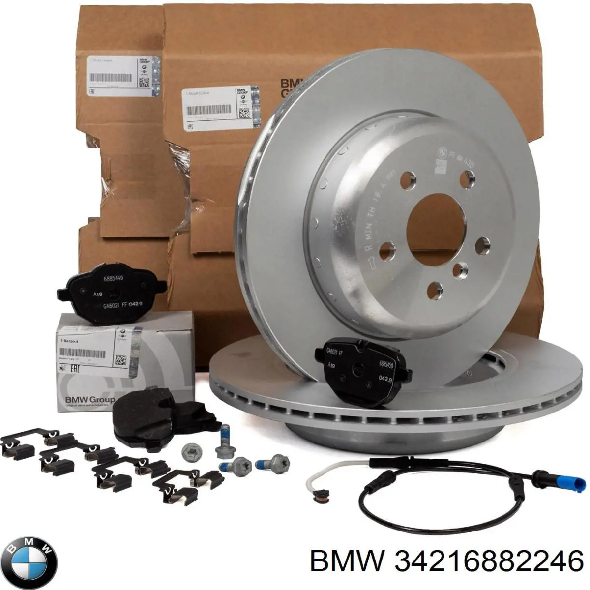 Disco de freno trasero 34216882246 BMW