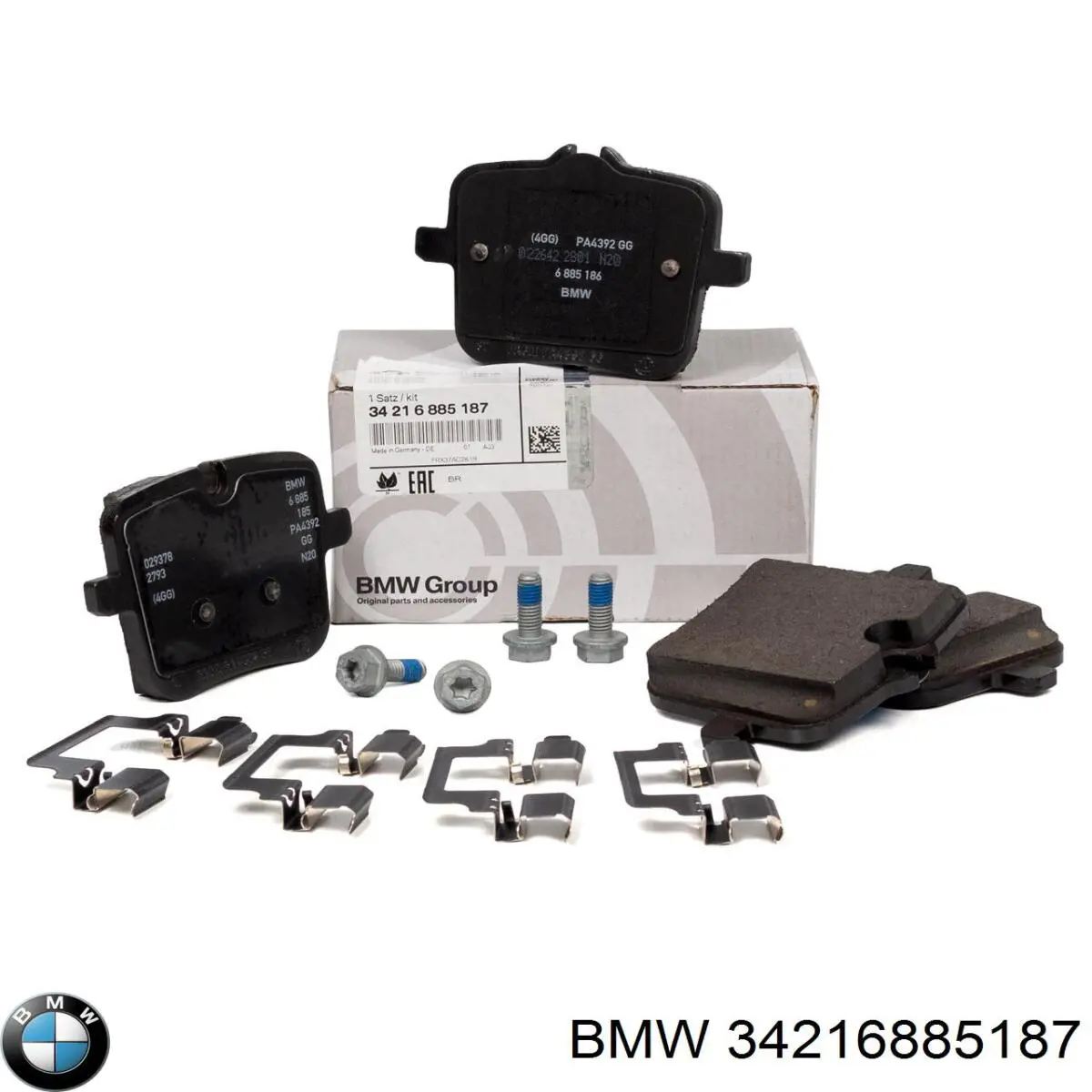 34216885187 BMW sapatas do freio traseiras de disco