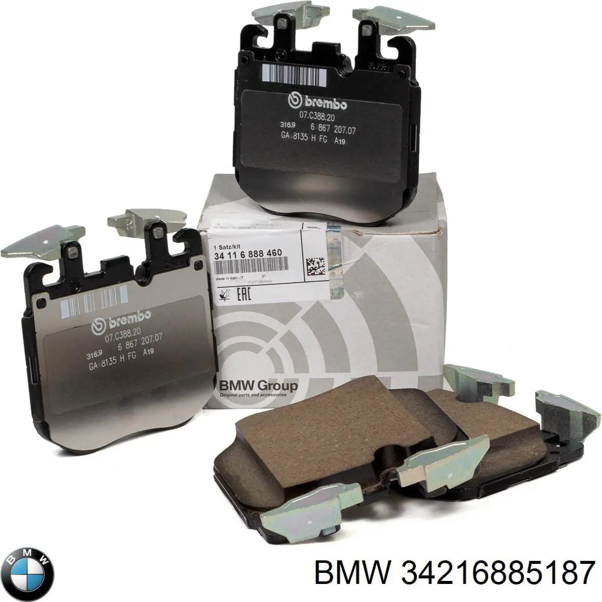 Задние дисковые колодки BMW 34216885187