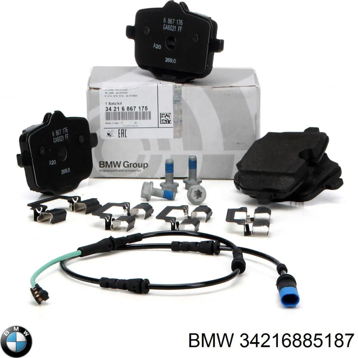 34216885187 BMW Колодки тормозные дисковые комплект