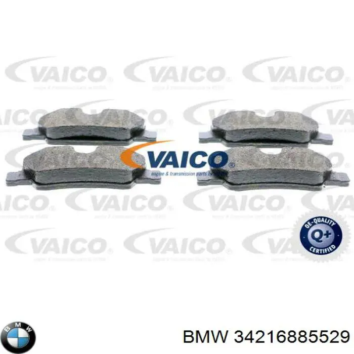 34216885529 BMW Sapatas do freio traseiras de disco
