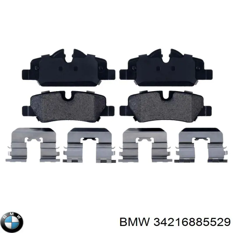Sapatas do freio traseiras de disco BMW 34216885529 preço, a partir de 44,49 USD