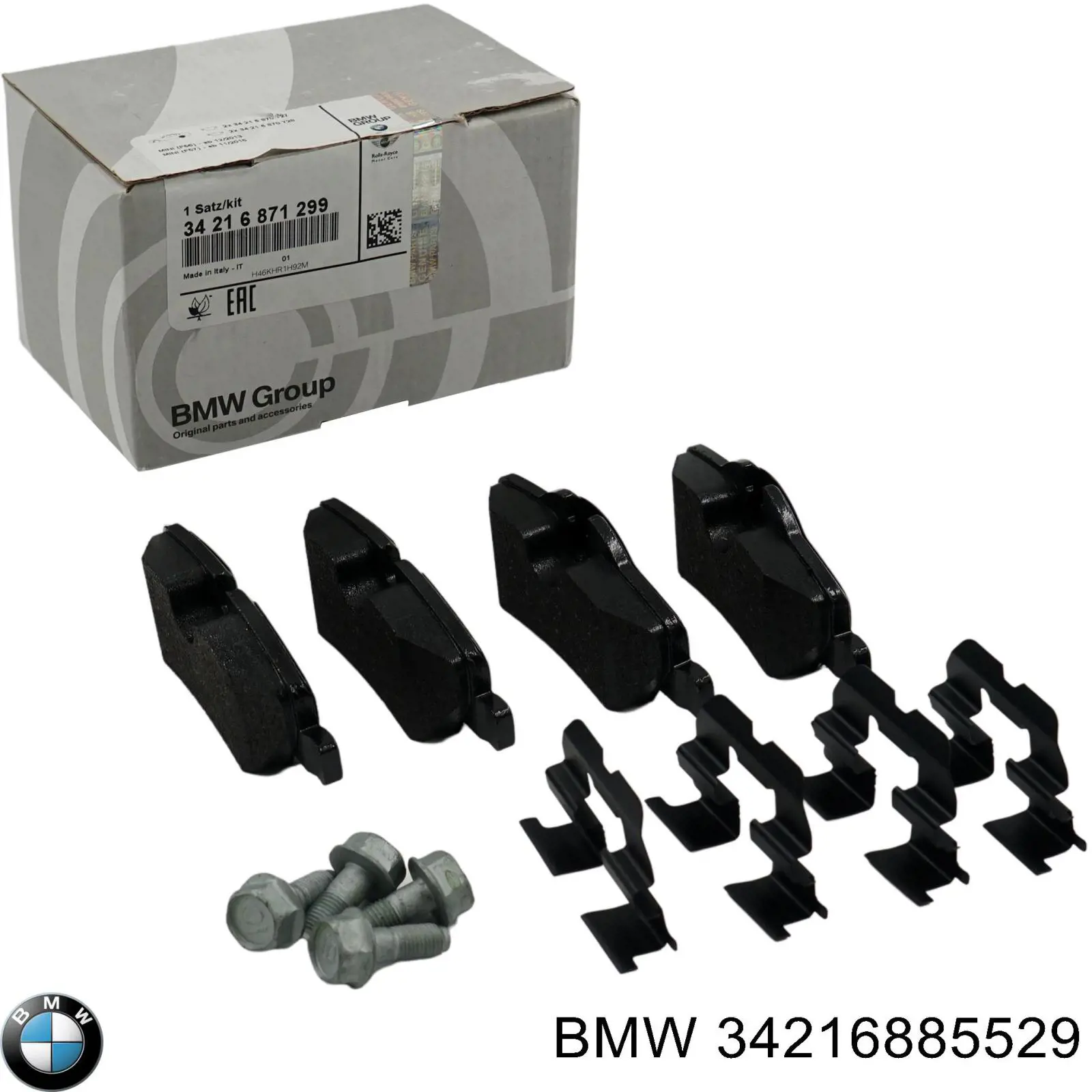 34216885529 BMW Sapatas do freio traseiras de disco