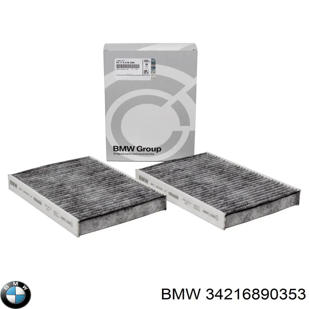 Sapatas do freio traseiras de disco 34216890353 BMW