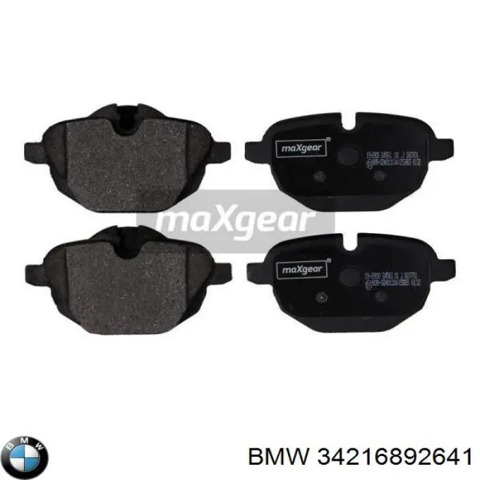 Колодки гальмові задні, дискові 34216892641 BMW