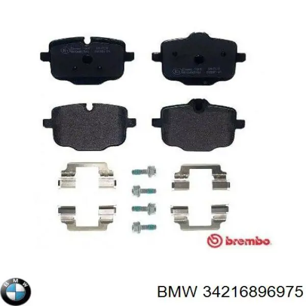 Pastillas de freno traseras 34216896975 BMW