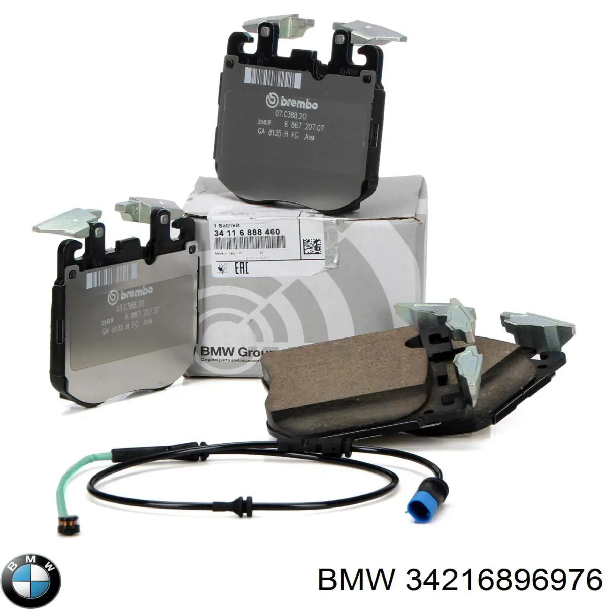 34216896976 BMW Колодки тормозные дисковые комплект
