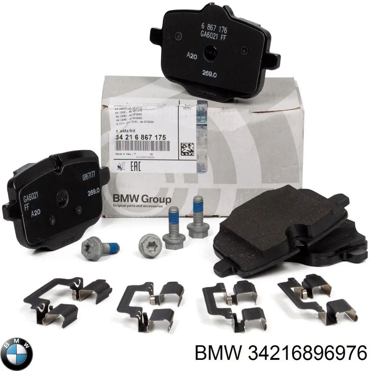 Колодки дисковые  BMW 34216896976 цена, от 76.44 USD