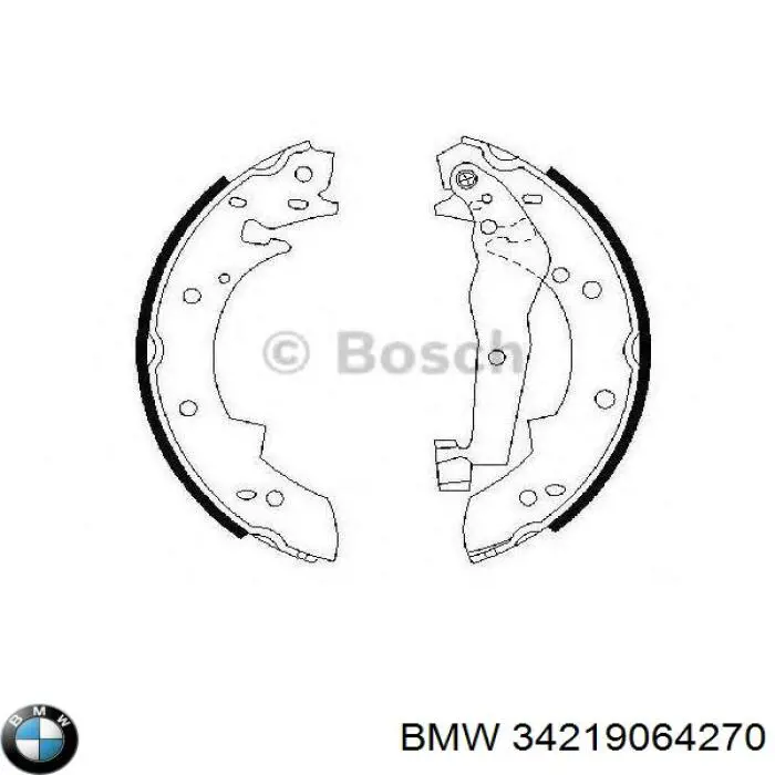 Тормоза рабочие задние ножные и тормозные барабаны BMW 34219064270 цена, от 17.90 USD