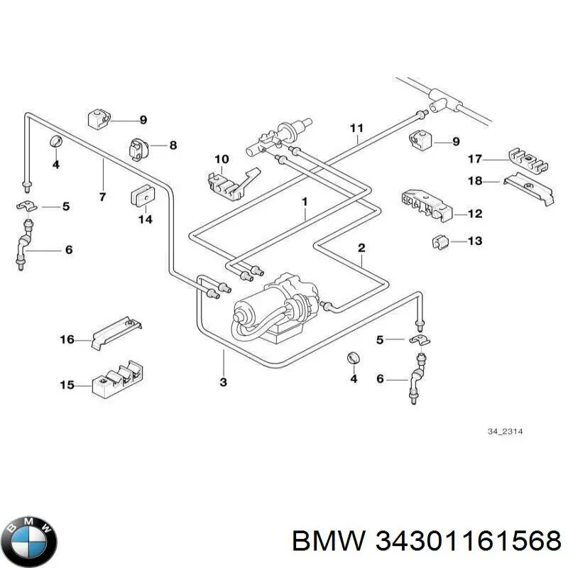  BMW 34301161568 цена, от 5.38 USD