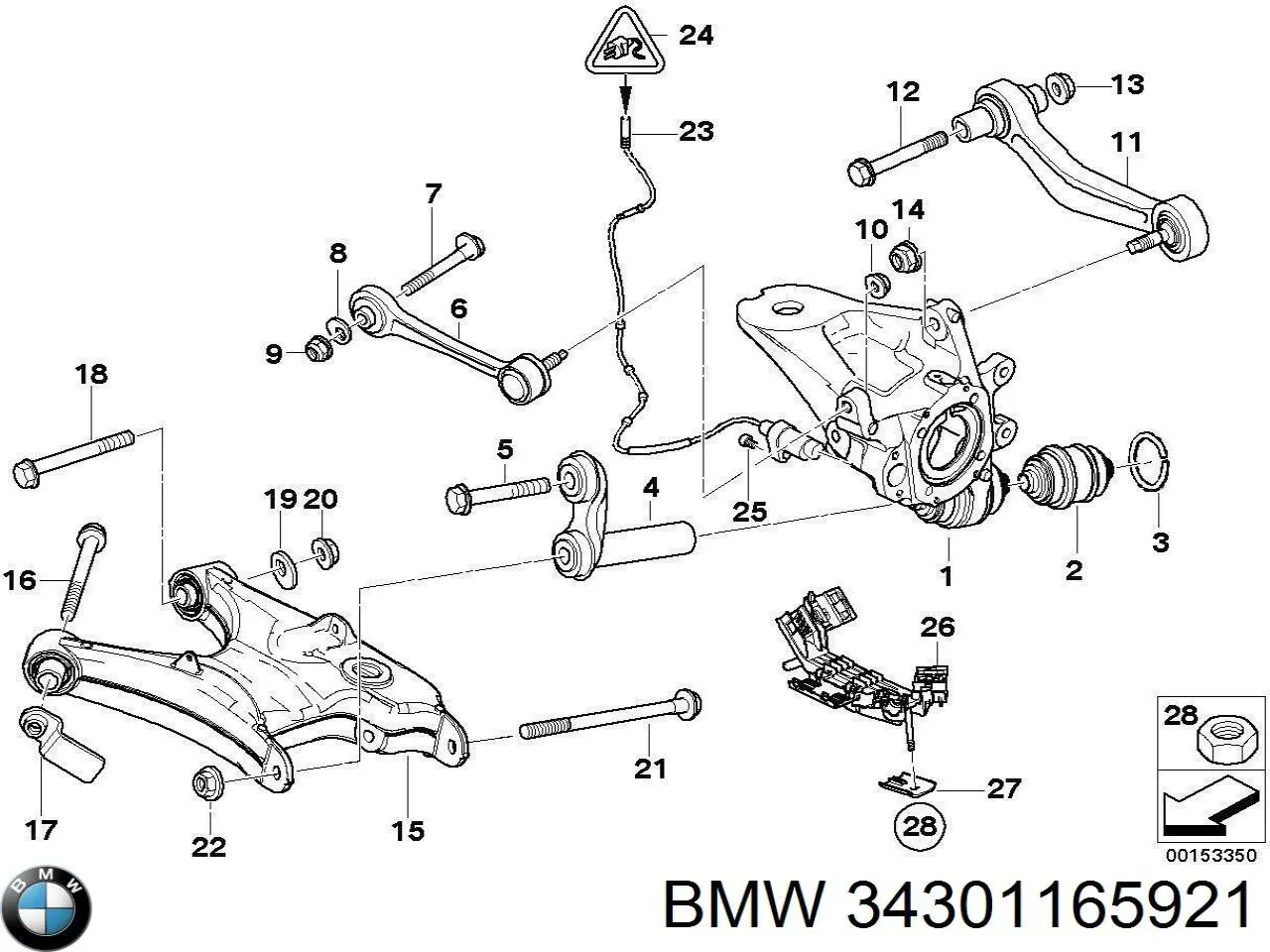 34301165921 BMW 