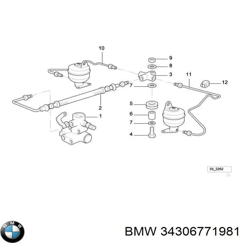 Скоба крепления тормозного шланга BMW 34306771981 цена, от 2.91 USD