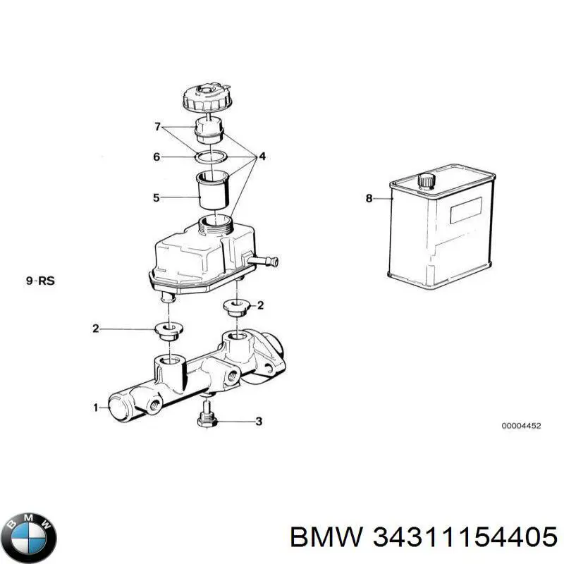 Цилиндр тормозной главный на BMW 3 (E30) купить.