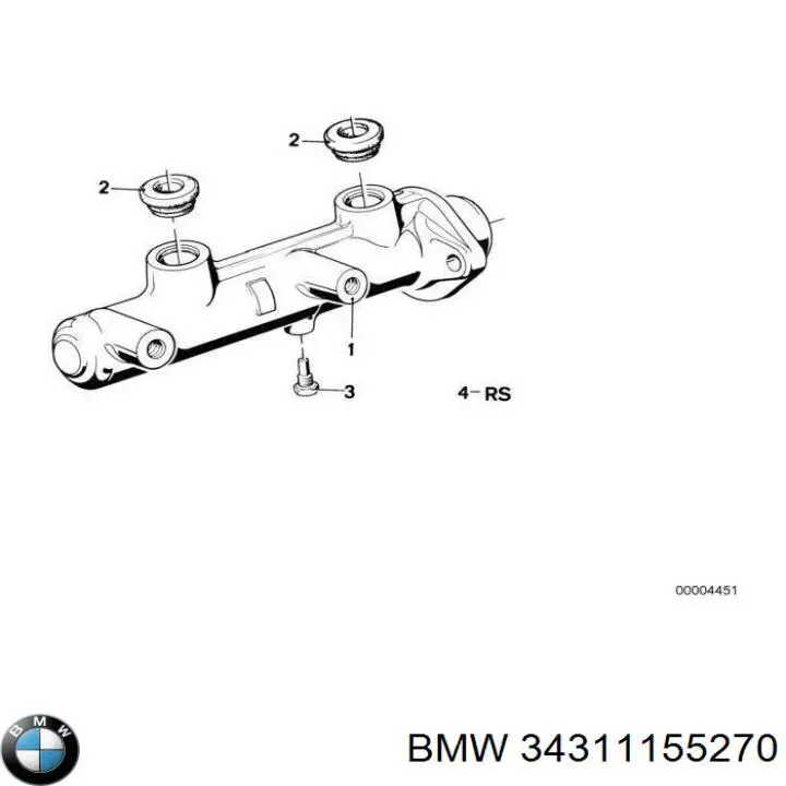Цилиндр главный тормоза (гидротормозов) BMW 34311155270 цена, от 1107.02 USD