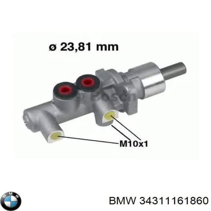 34311161860 BMW Цилиндр тормозной, главный