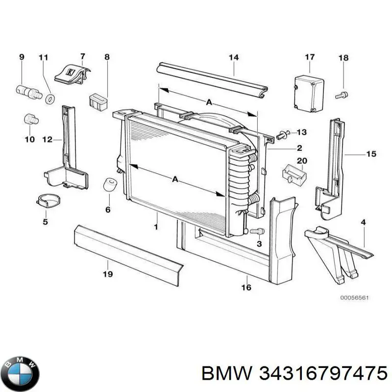 Ремкомплект главного тормозного цилиндра BMW 34316797475 цена, от 10.64 USD